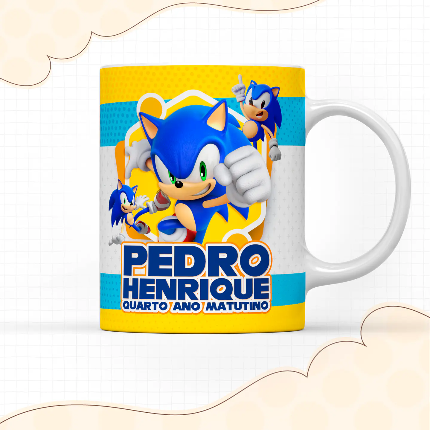 Arquivo de Corte Etiqueta Escolar Sonic  2