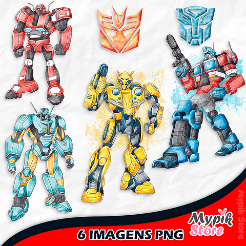 Kit Digital Transformers Aquarela 