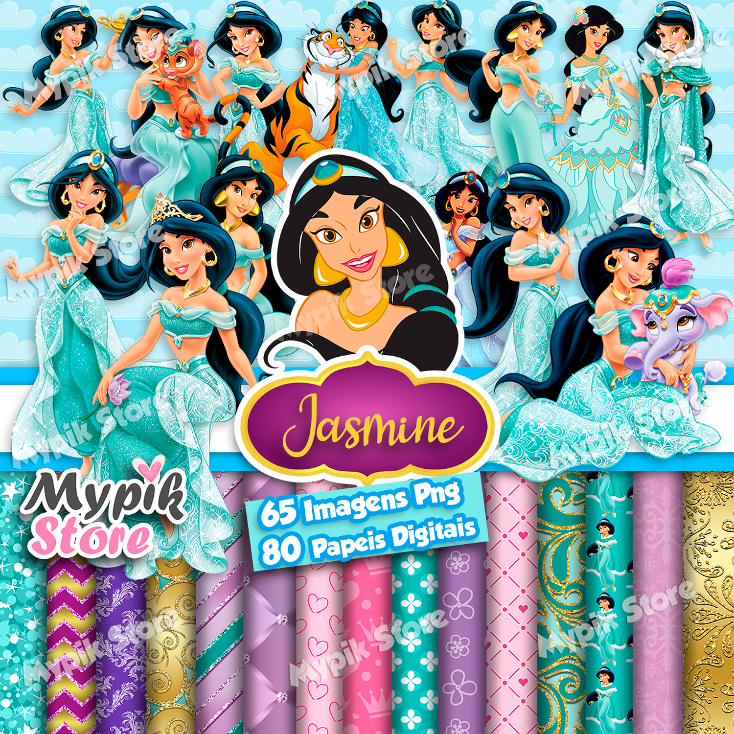 Kit Digital Princesa Jasmine