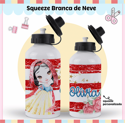 Arquivo de Corte Etiqueta Escolar Branca de Neve