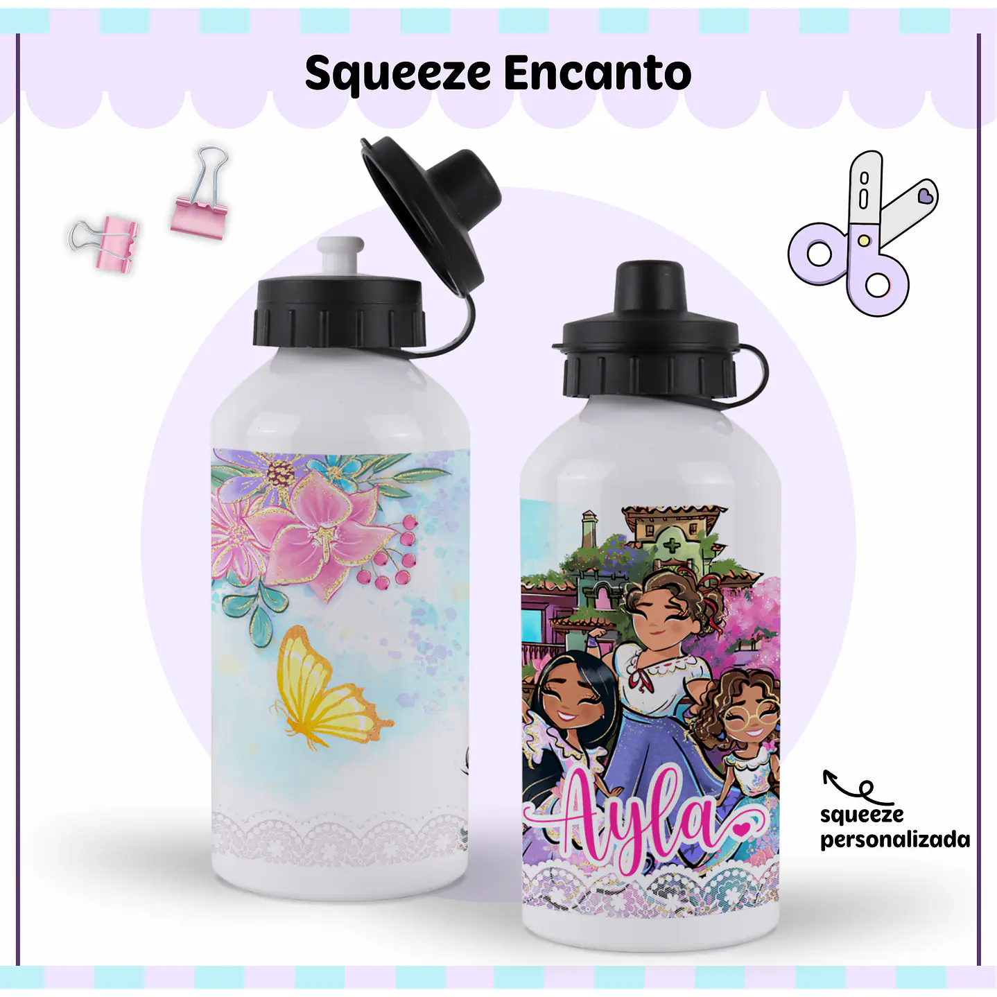 Arquivo de Corte Etiqueta Escolar Encanto 2 2