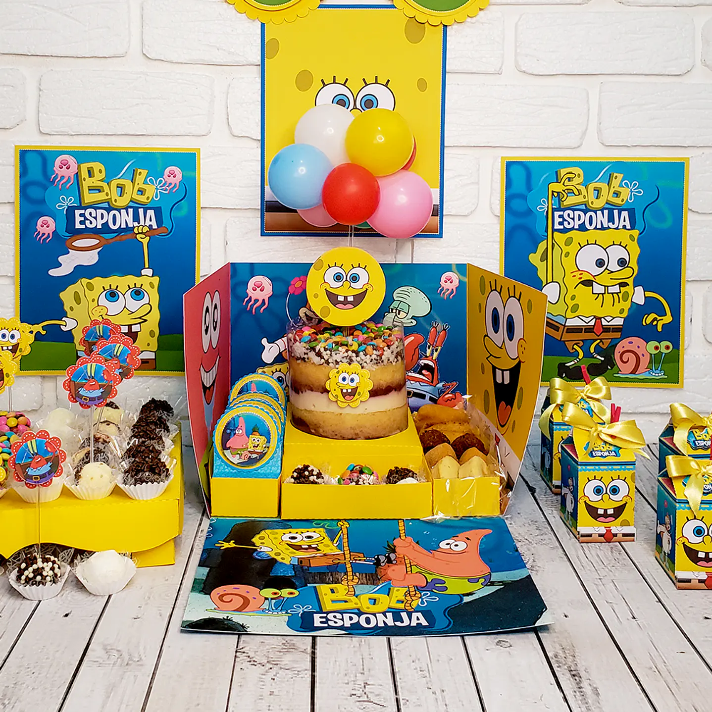 Pack 10 Kits Arquivo de Corte Bob Esponja 8