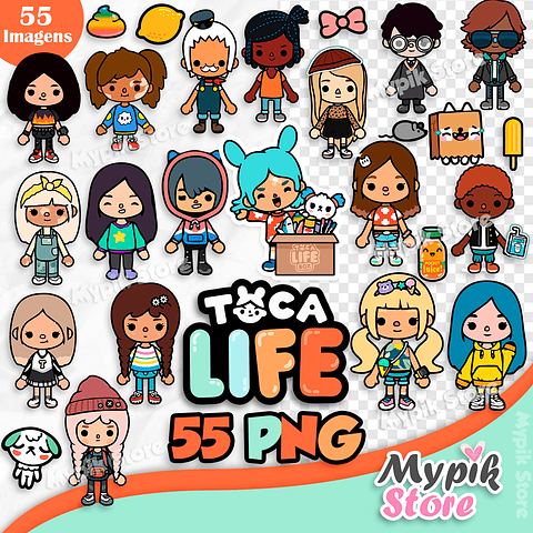 Kit Digital Toca Life Word Imagens png