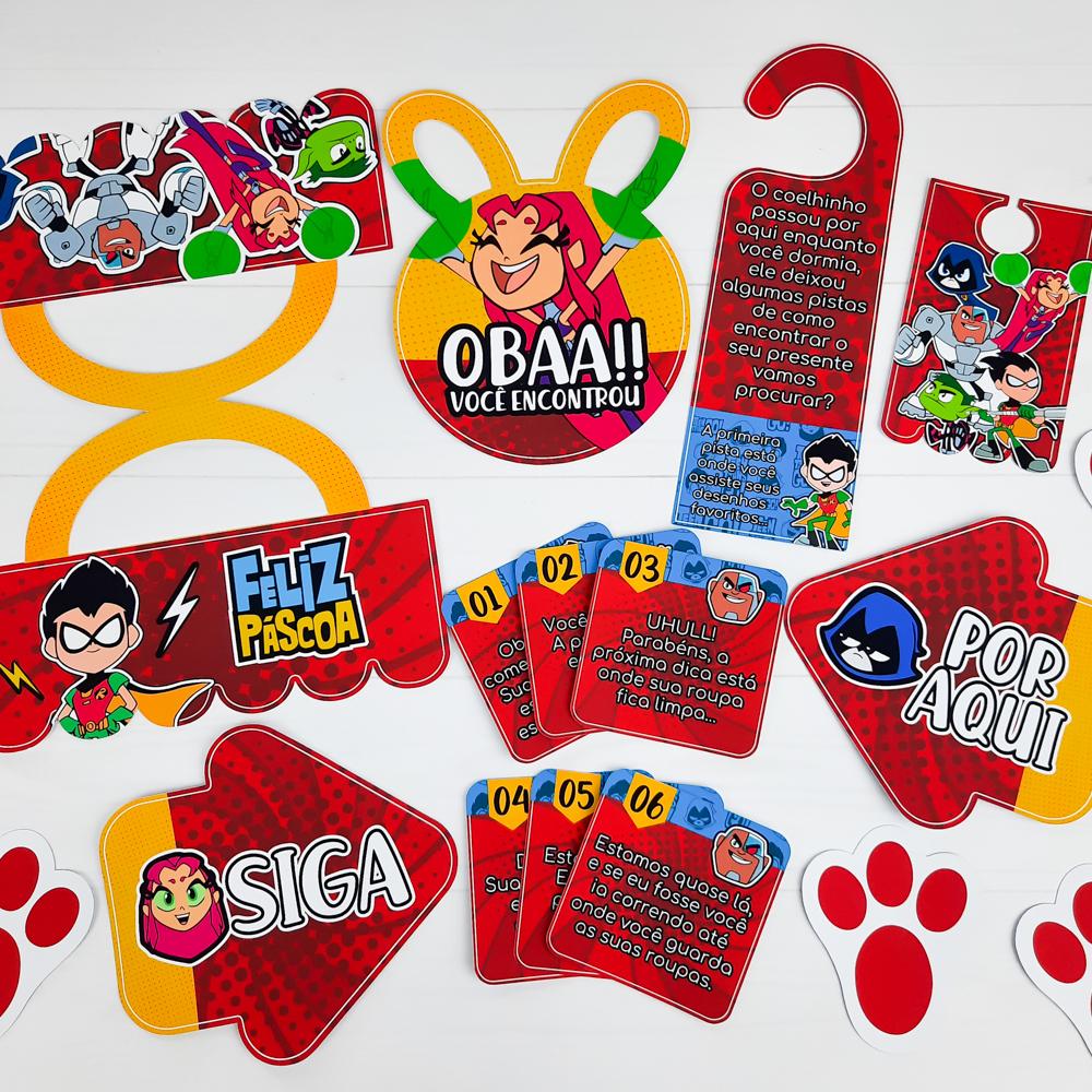 Arquivos de corte Caça aos Ovos Jovens Titãs