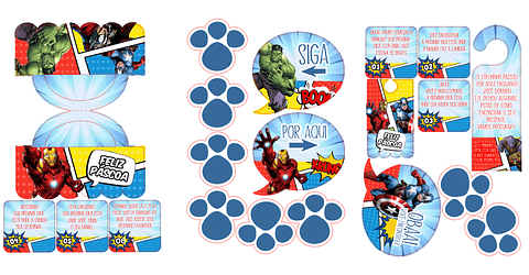 Arquivos de corte Páscoa Caça aos Ovos Vingadores