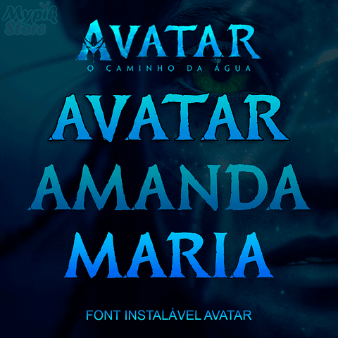 Font Instalável Avatar o Caminho da Água 