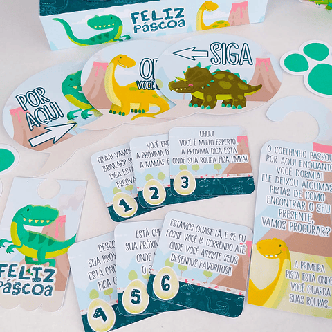 Arquivos de corte Páscoa Dinossauro Completo