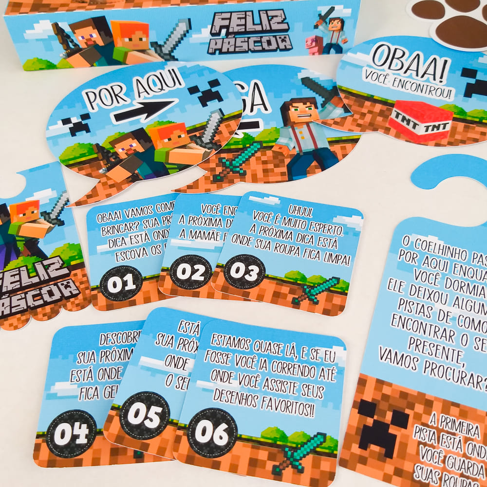 Arquivo de Corte Páscoa Minecraft