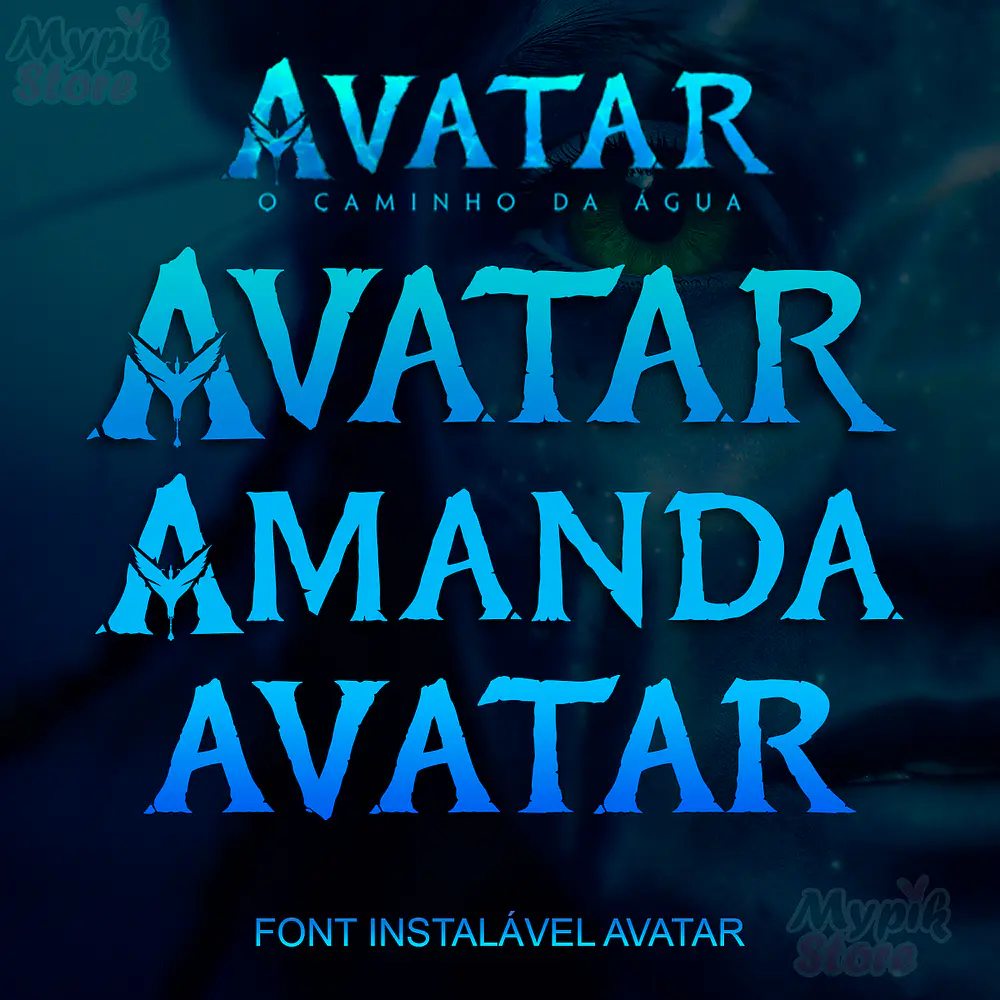 Font Instalável Avatar o Caminho da Água