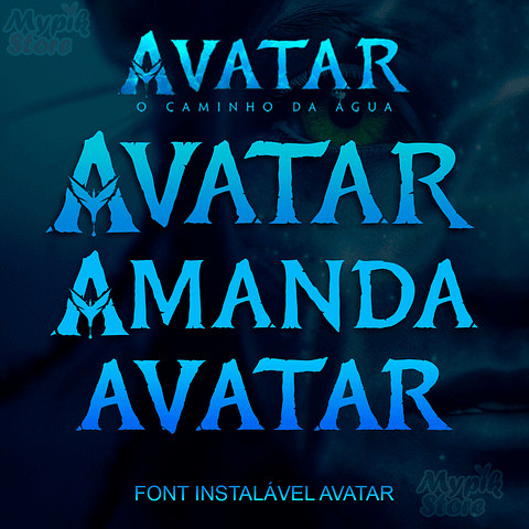 Font Instalável Avatar o Caminho da Água 