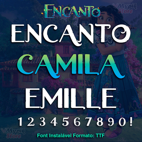 Kit Digital Fonte Instalável Encanto