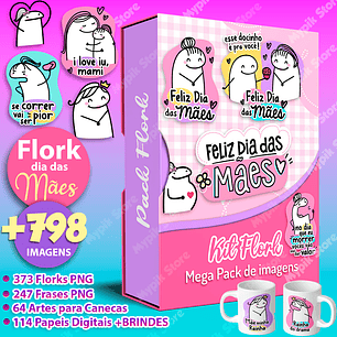 Mega Kit Digital Flork Dia das Mães 