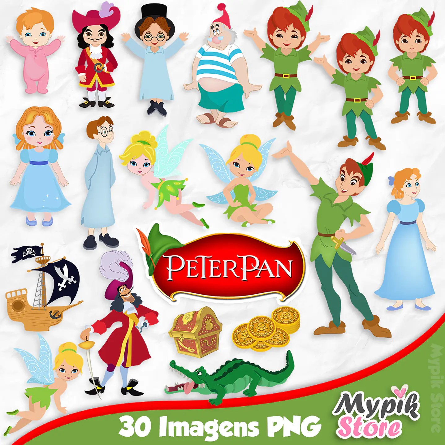 Kit Digital Peter Pan Imagens PNG 1