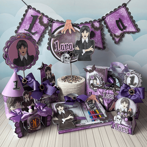 Kit Digital Arquivo de Corte Wandinha Silhouette Completo