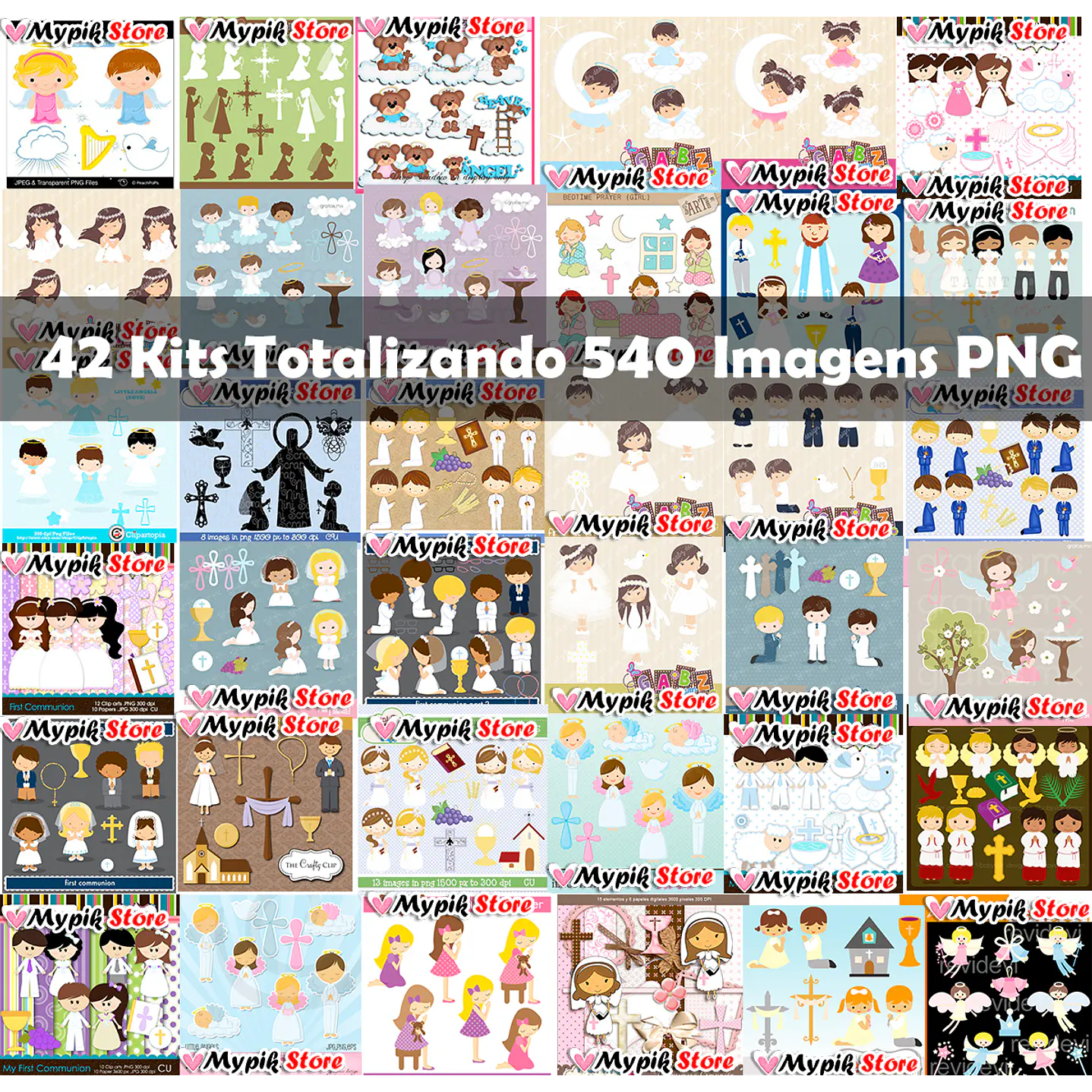 Super Coleção Kit Digital Batizado e Religiosos 520 Imagens 2