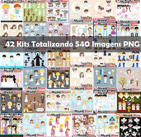 Colección de kit digital super bautizo y religioso 520 imágenes