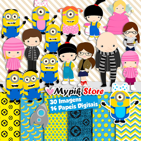 Kit Digital Despicable Me Cutes