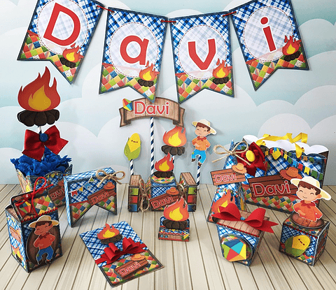 Pack Festa Junina 5 Kits Completos Arquivos de Corte 