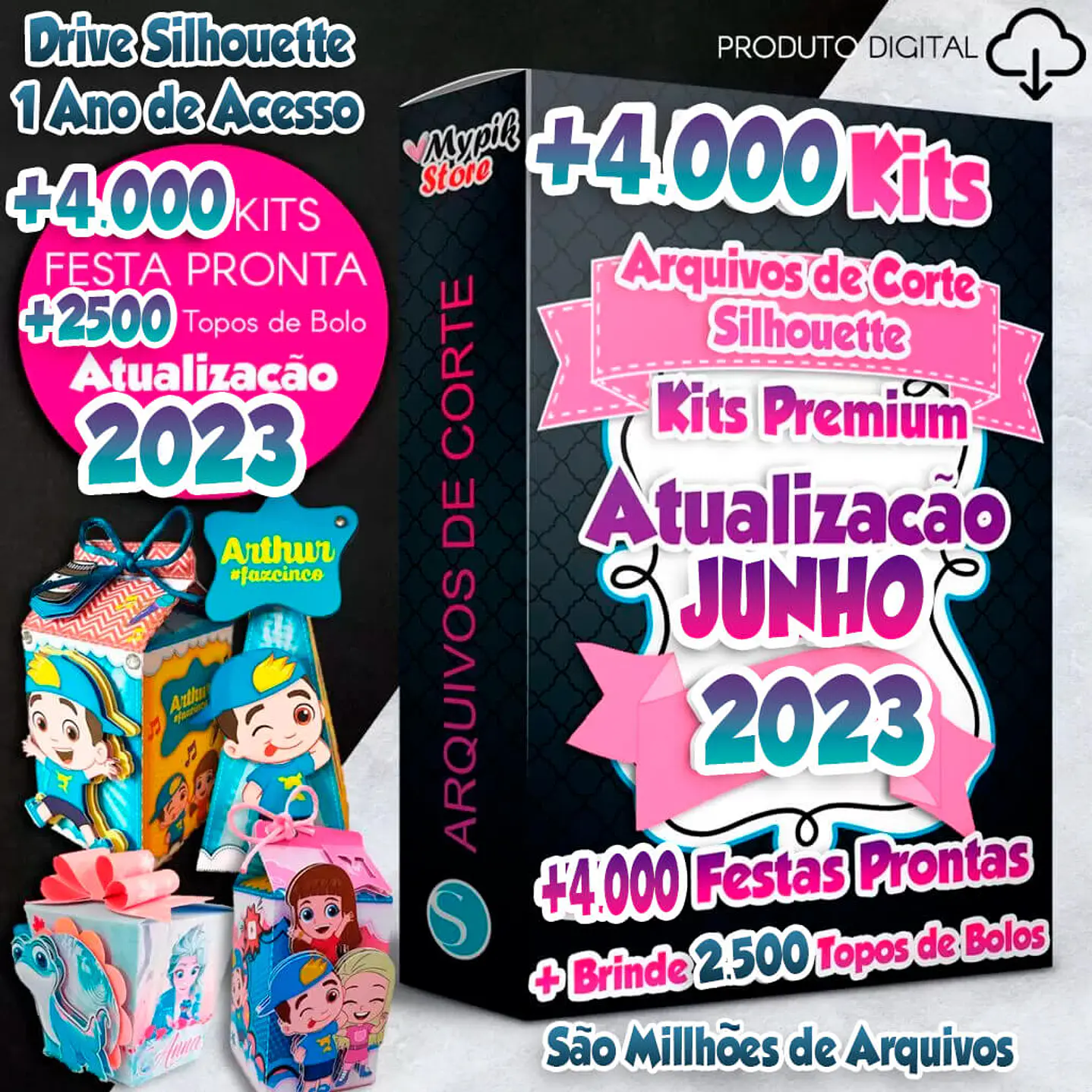 Mega Kit Arquivos de Corte Silhouette Completo  1