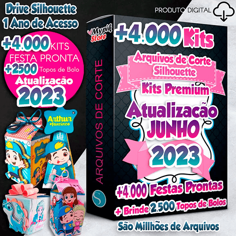 Mega Kit Personalizado Arquivos de Recorte Completo - Silhouette 