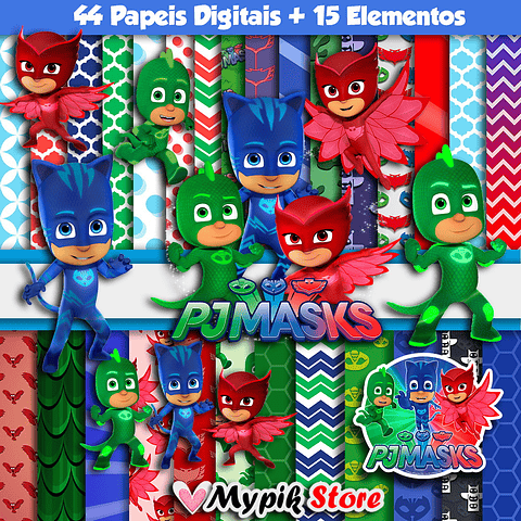 Kit Digital PJ Masks Colección Scrapbook