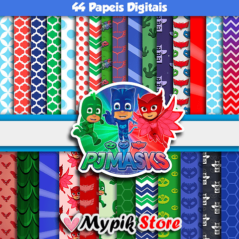 Kit Digital PJ Masks Colección Scrapbook