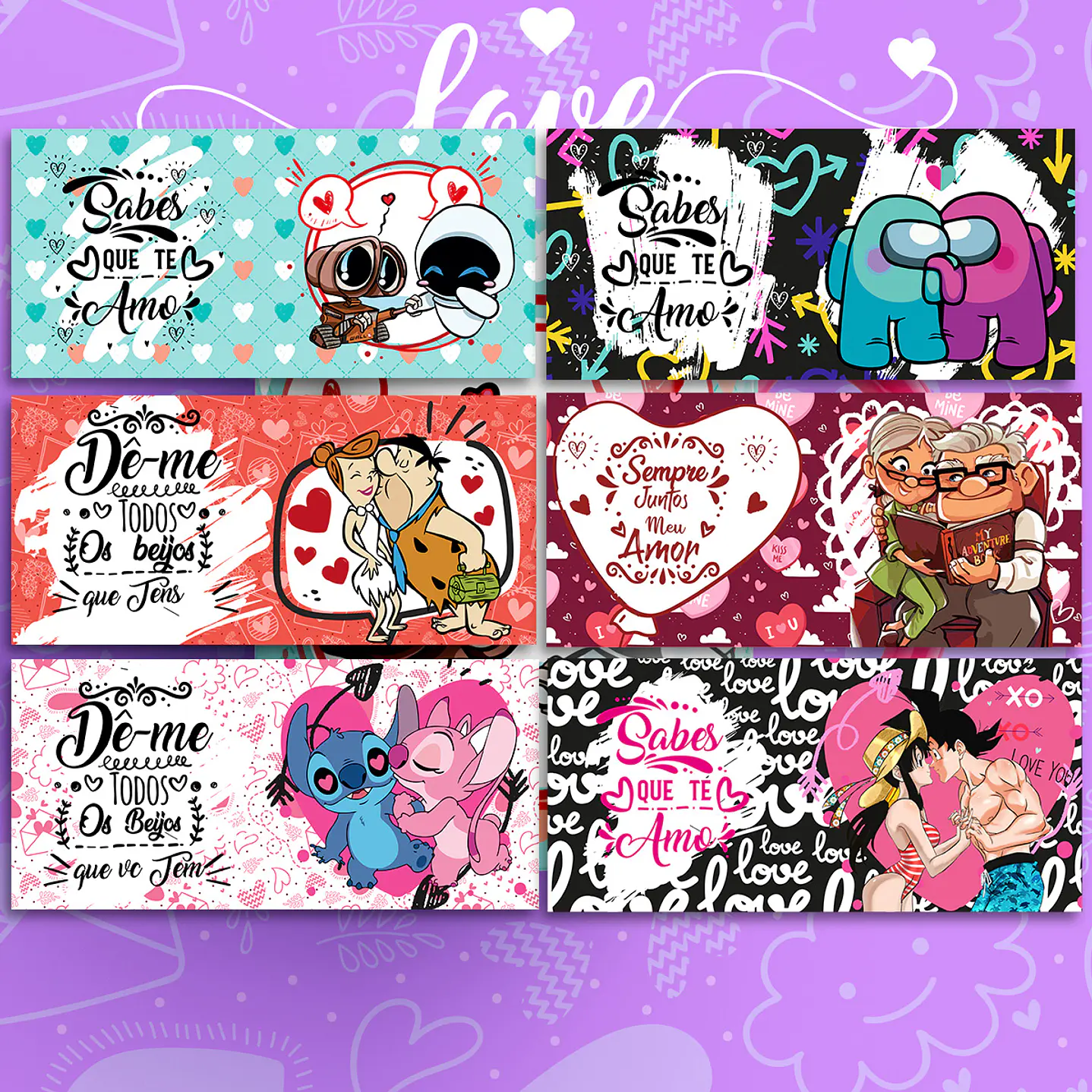 Pack Canecas do Amor  2