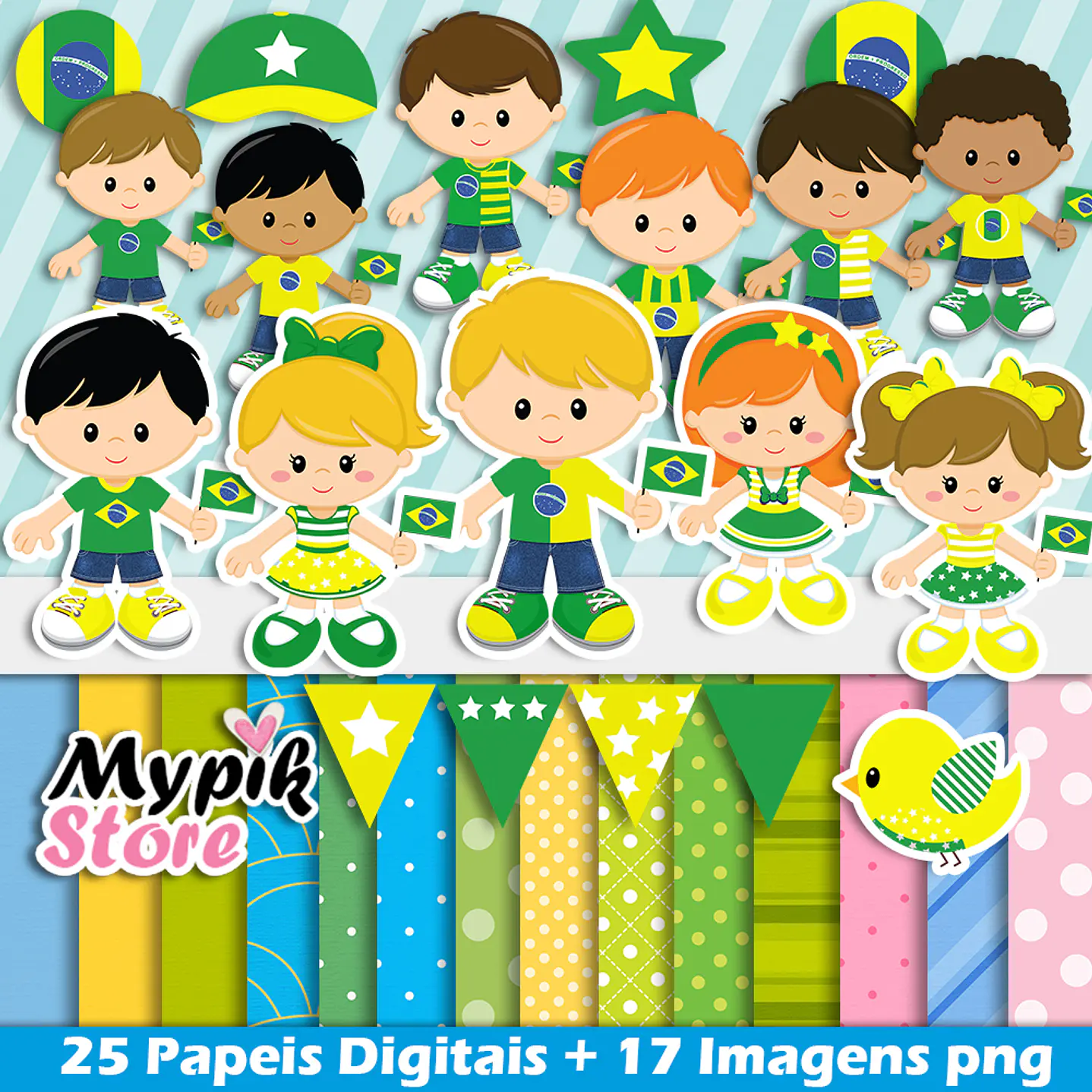 Kit Imágenes Digitales Copa del Mundo Brasil Cutes 2
