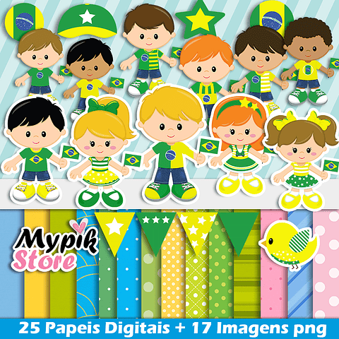 Kit Imágenes Digitales Copa del Mundo Brasil Cutes