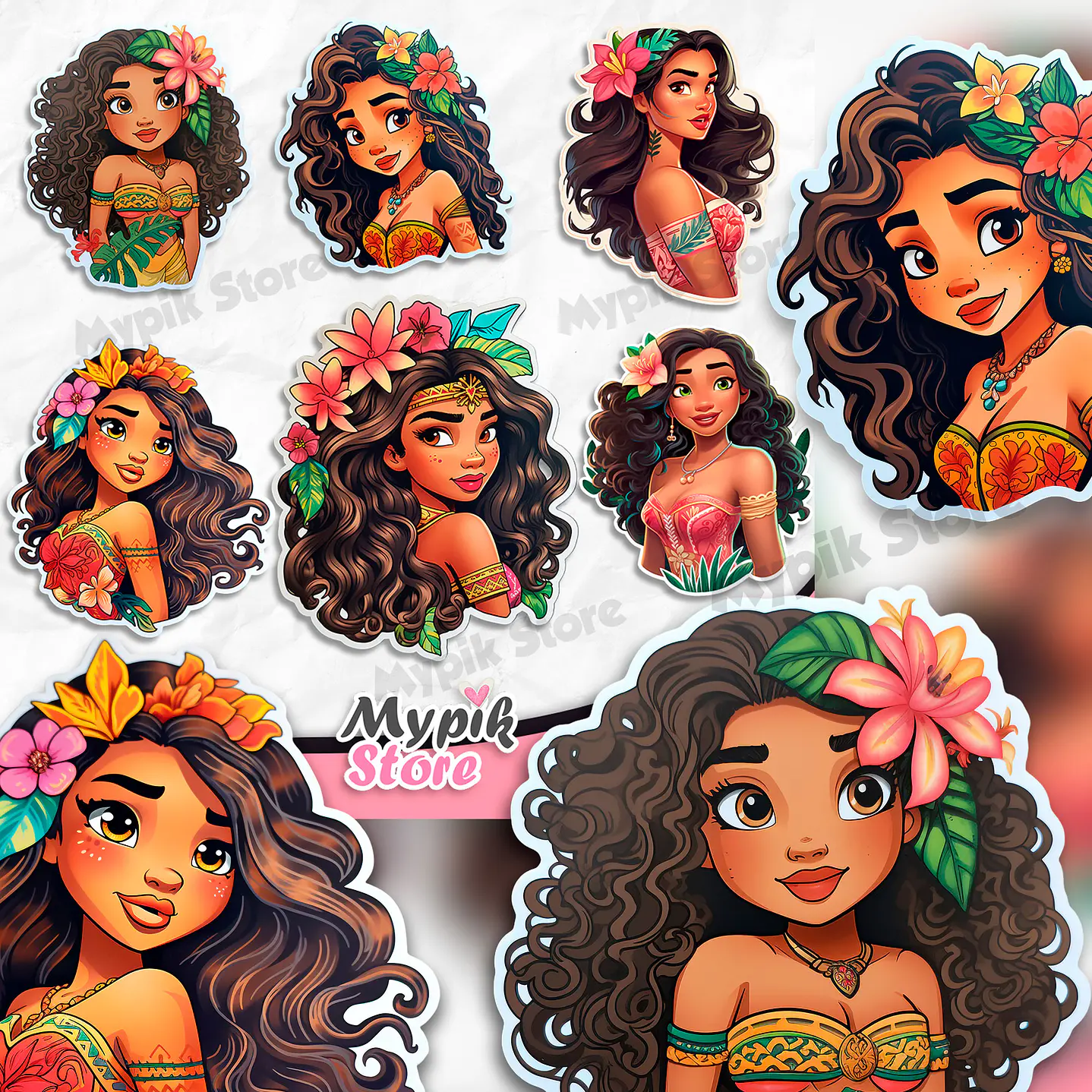 Kit Digital Princesa Moana PNG 1 1