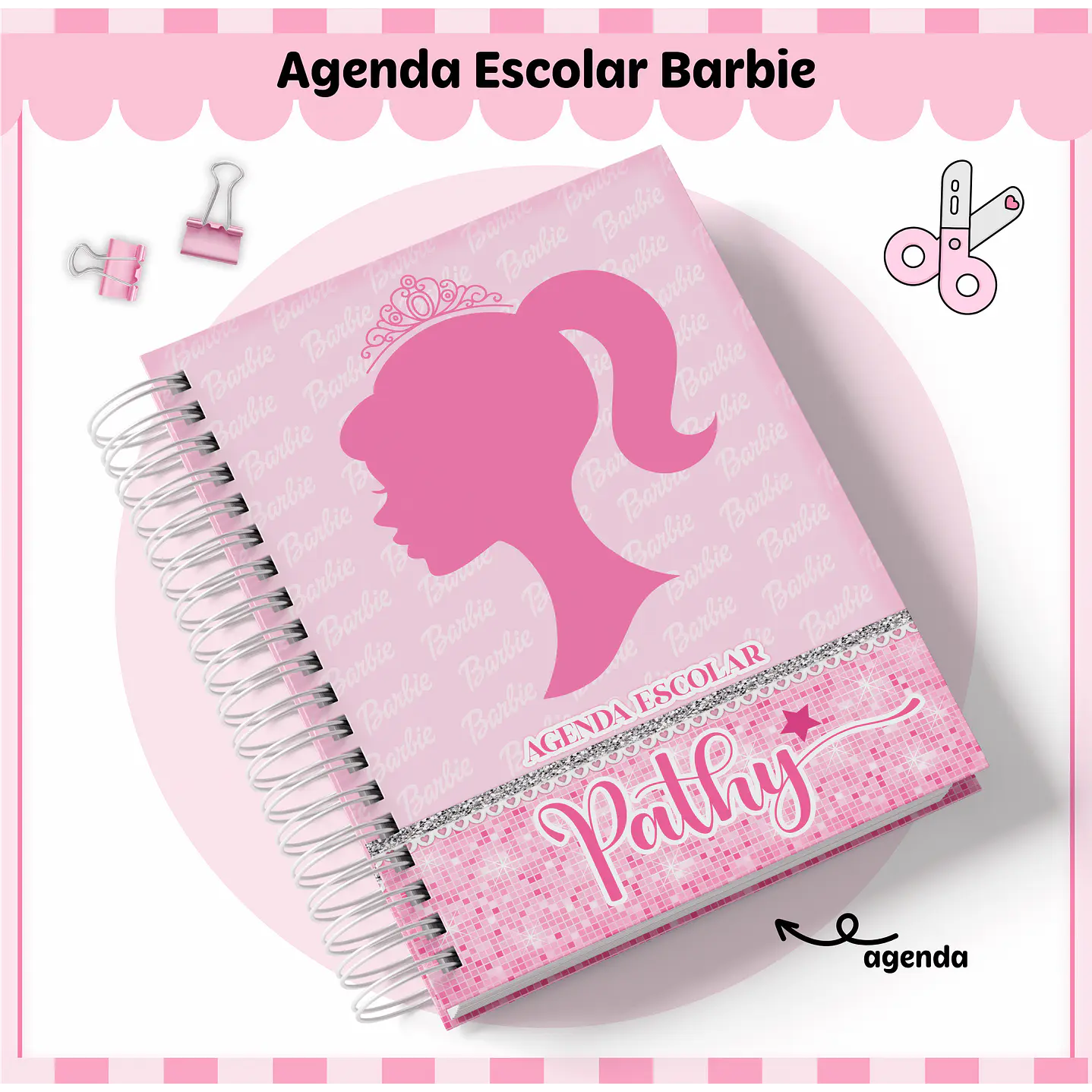 Kit Digital Encadernação Barbie Completo 3