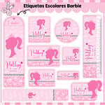 Kit Digital Encadernação Barbie Completo