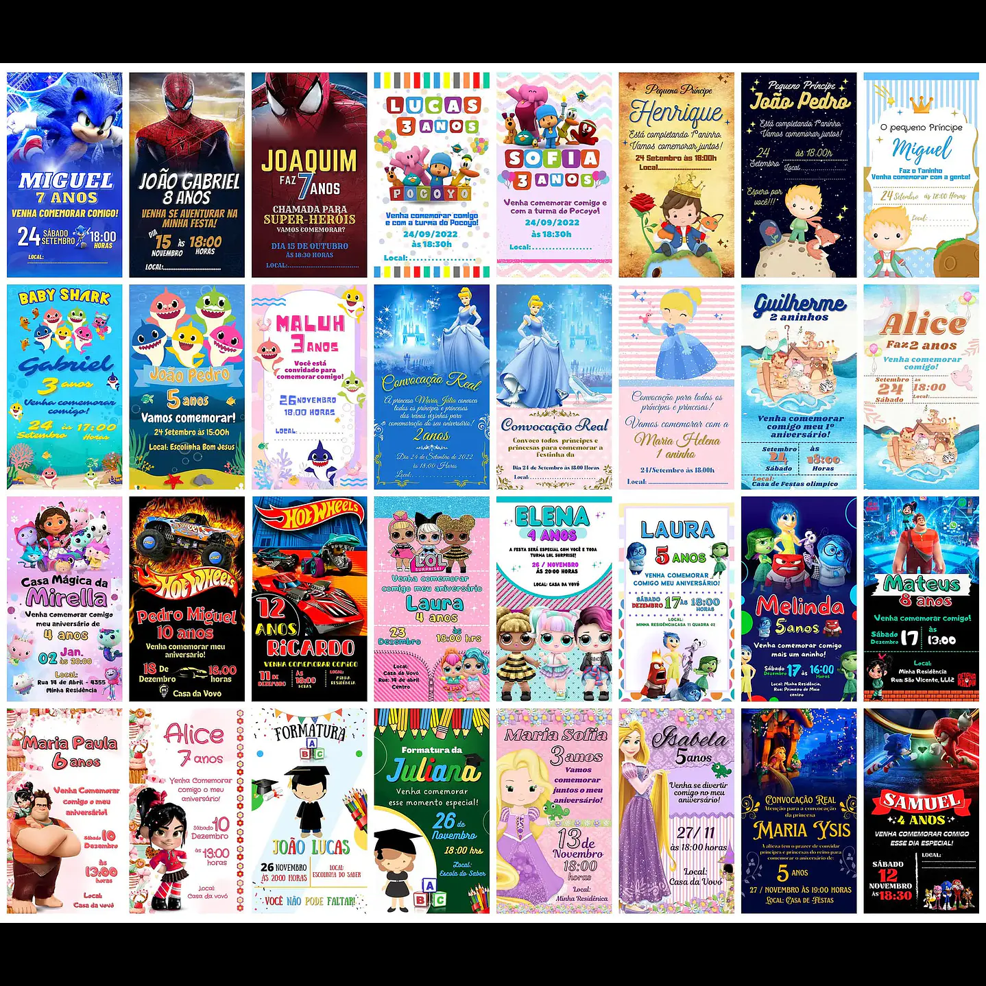 Pack Canva 6.0: Convites Digitais Lucrativos - 415 Templates Editáveis Exclusivos 6