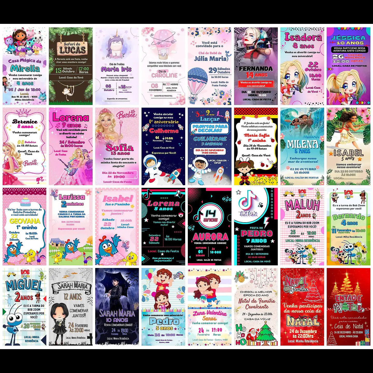 Pack Canva 6.0: Convites Digitais Lucrativos - 415 Templates Editáveis Exclusivos 8