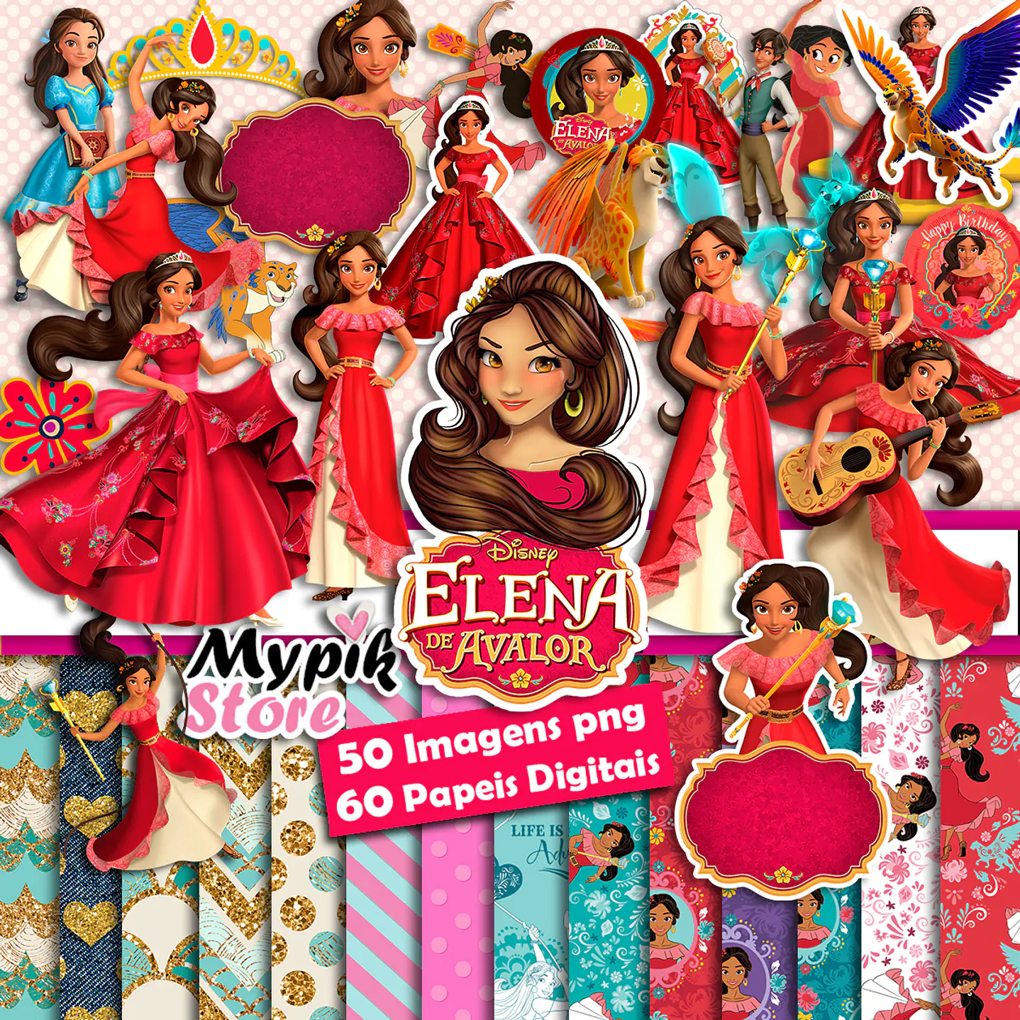 Avalor Super Digital Kit Elena - Scrapbook imágenes png 1