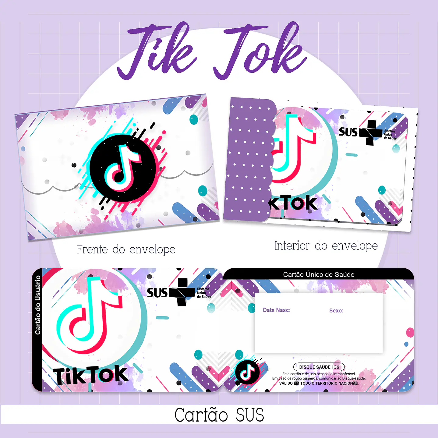 Pack Digital Cartão SUS - 18 Temas 5