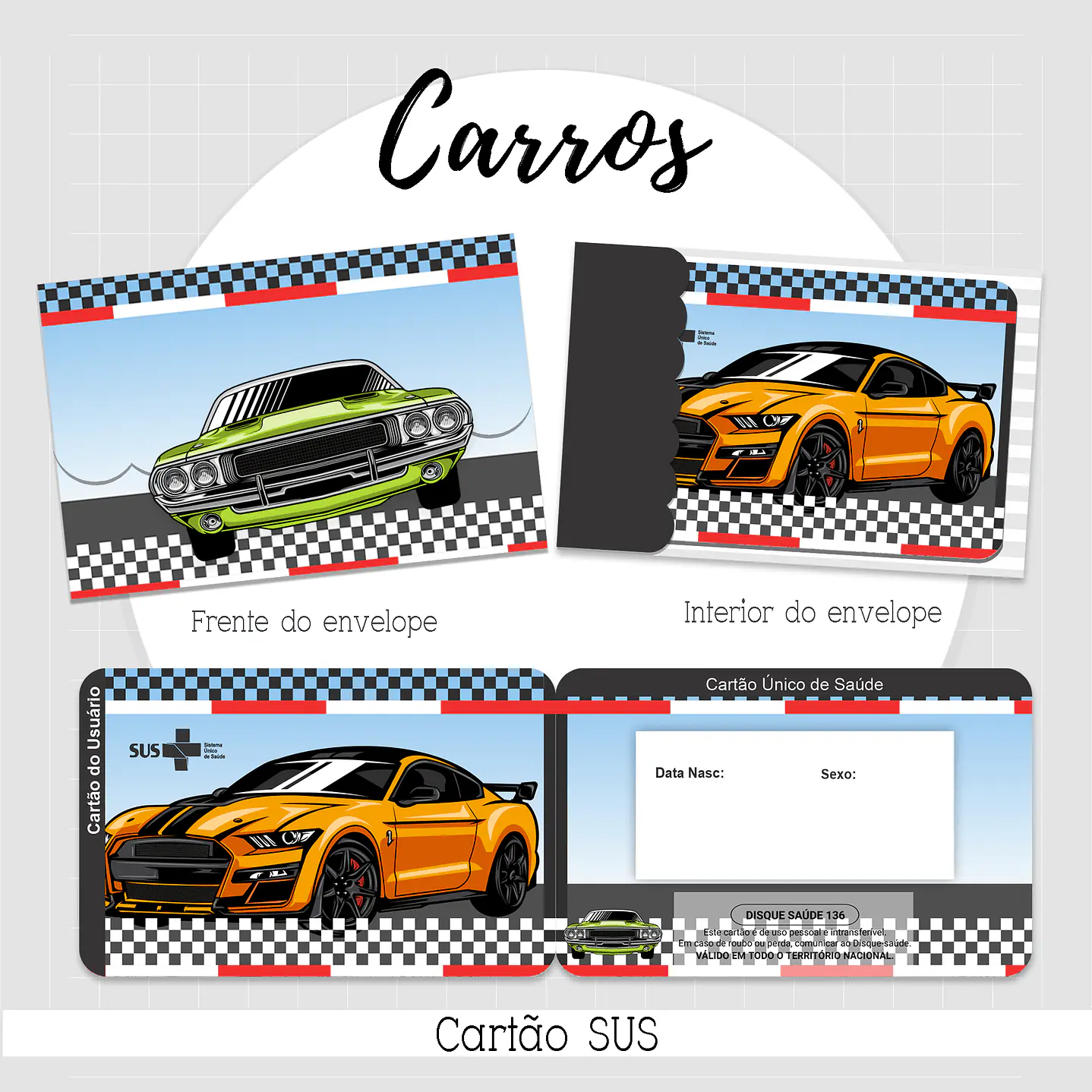 Pack Digital Cartão SUS - 18 Temas 14
