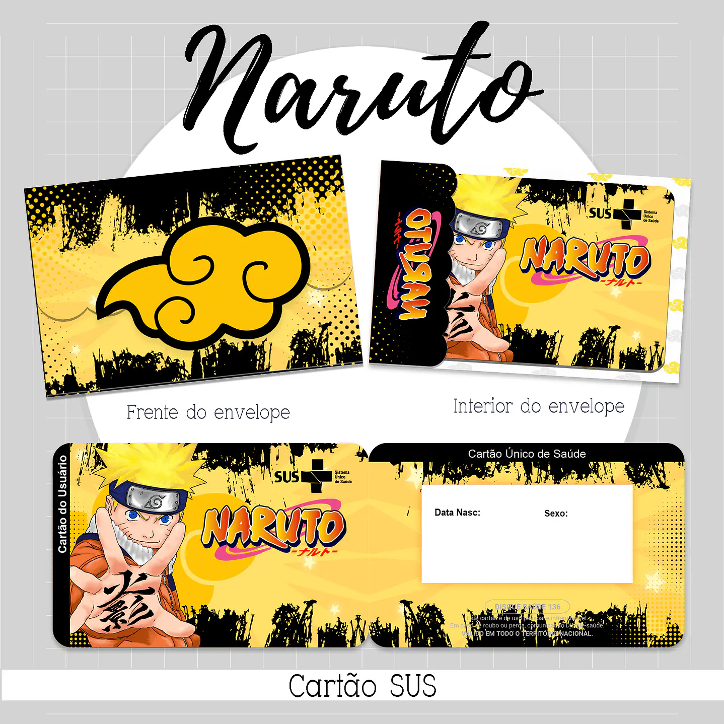 Pack Digital Cartão SUS - 18 Temas 19