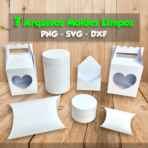 Kit Digital Moldes Limpos Mães, Avós e Namorados