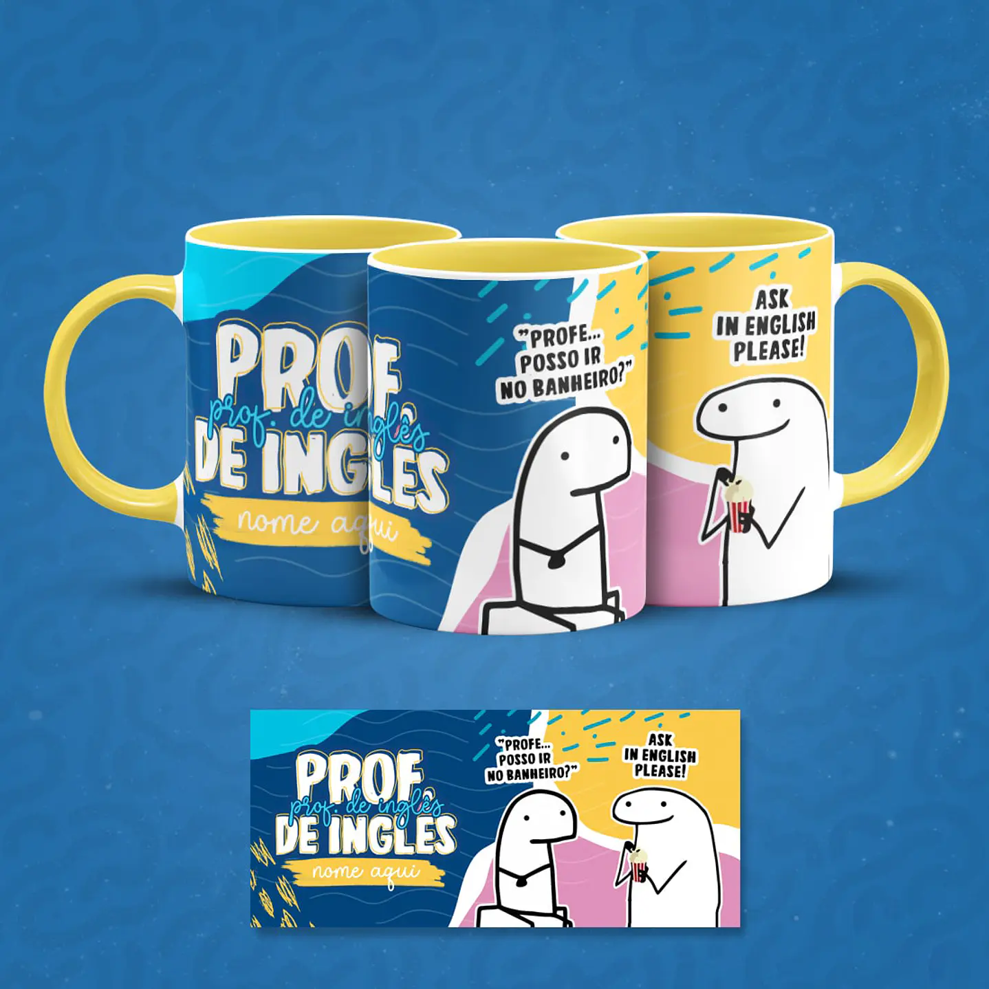 Pack 23 Artes Canecas Flork Profissões 7