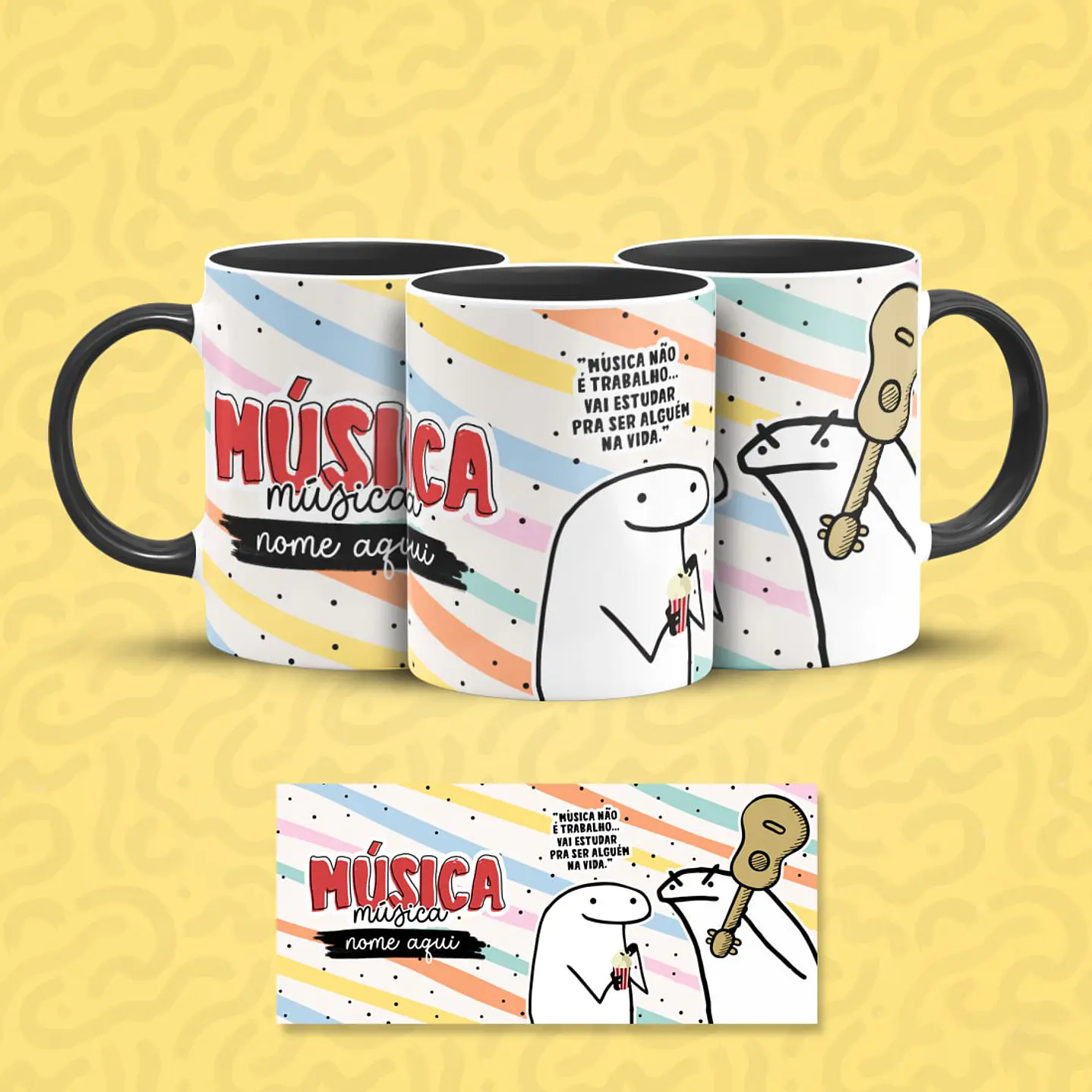 Pack 23 Artes Canecas Flork Profissões 14
