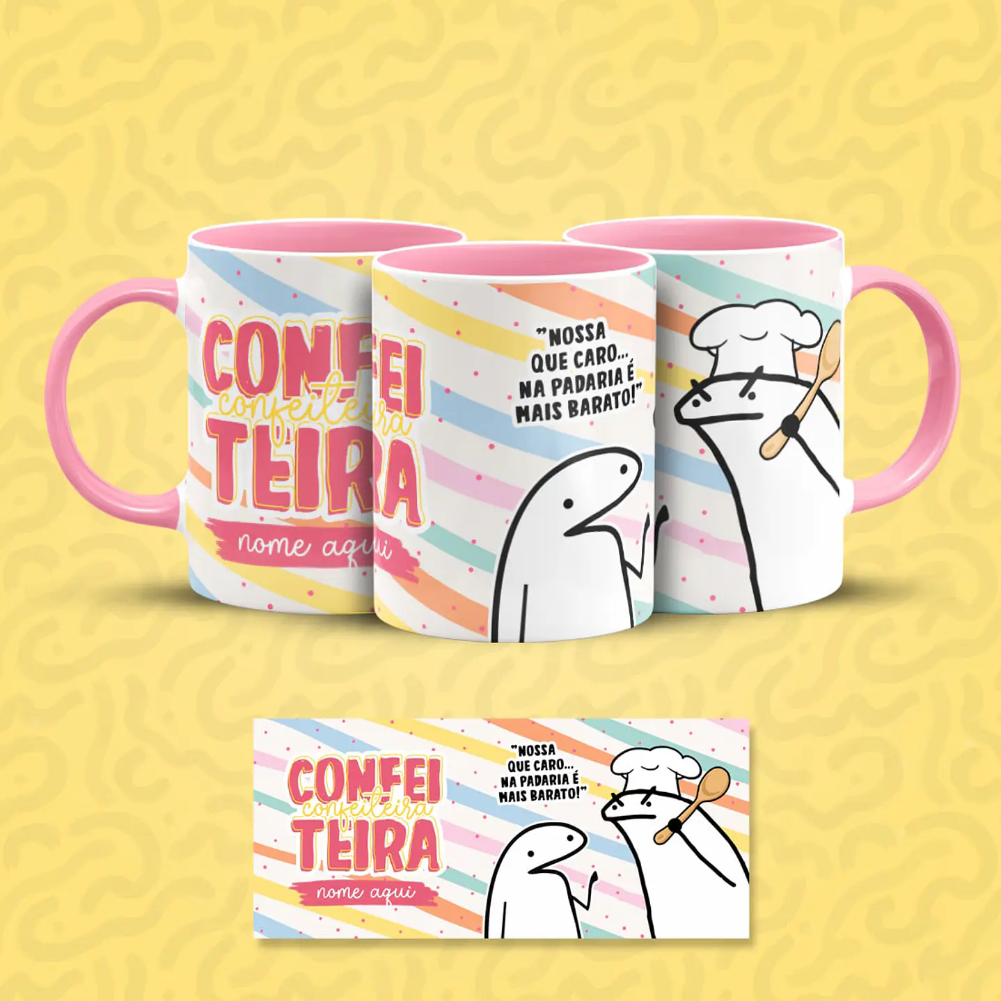 Pack 23 Artes Canecas Flork Profissões 18