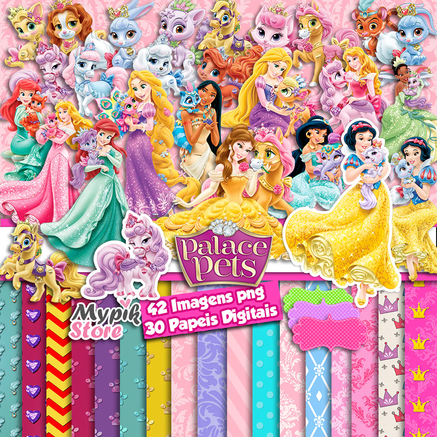 Súper kit digital Disney Princess Palace Pets 1