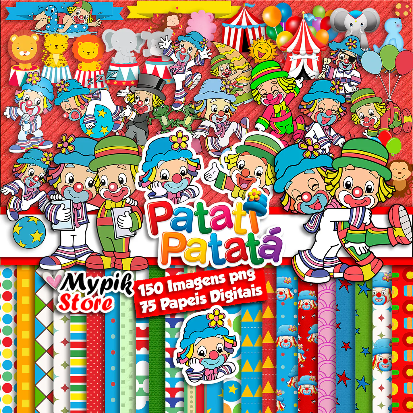 Super Kit Digital Patati Patata Imágenes y Papeles Digitales 2
