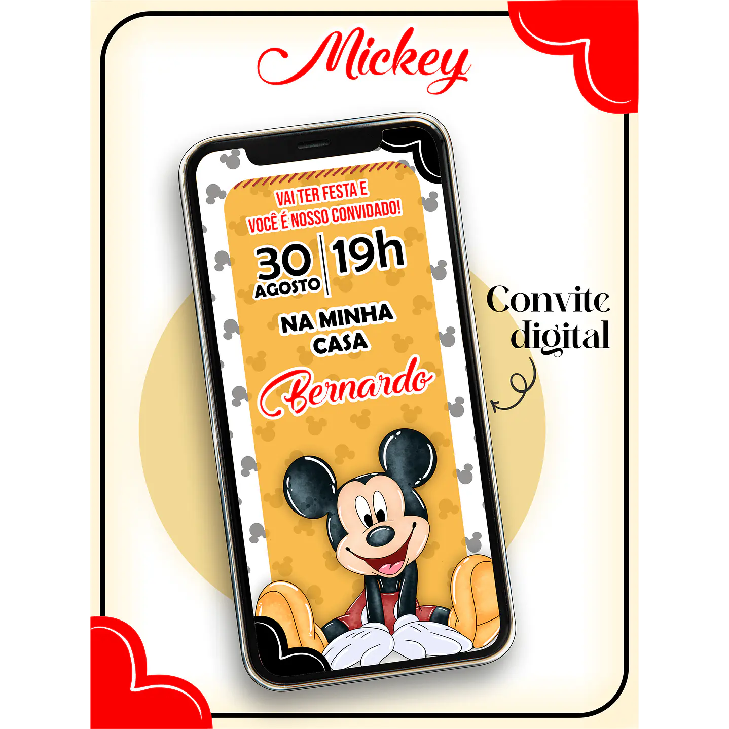 10 Convite Digital - Editável Corel Draw ﻿ 4