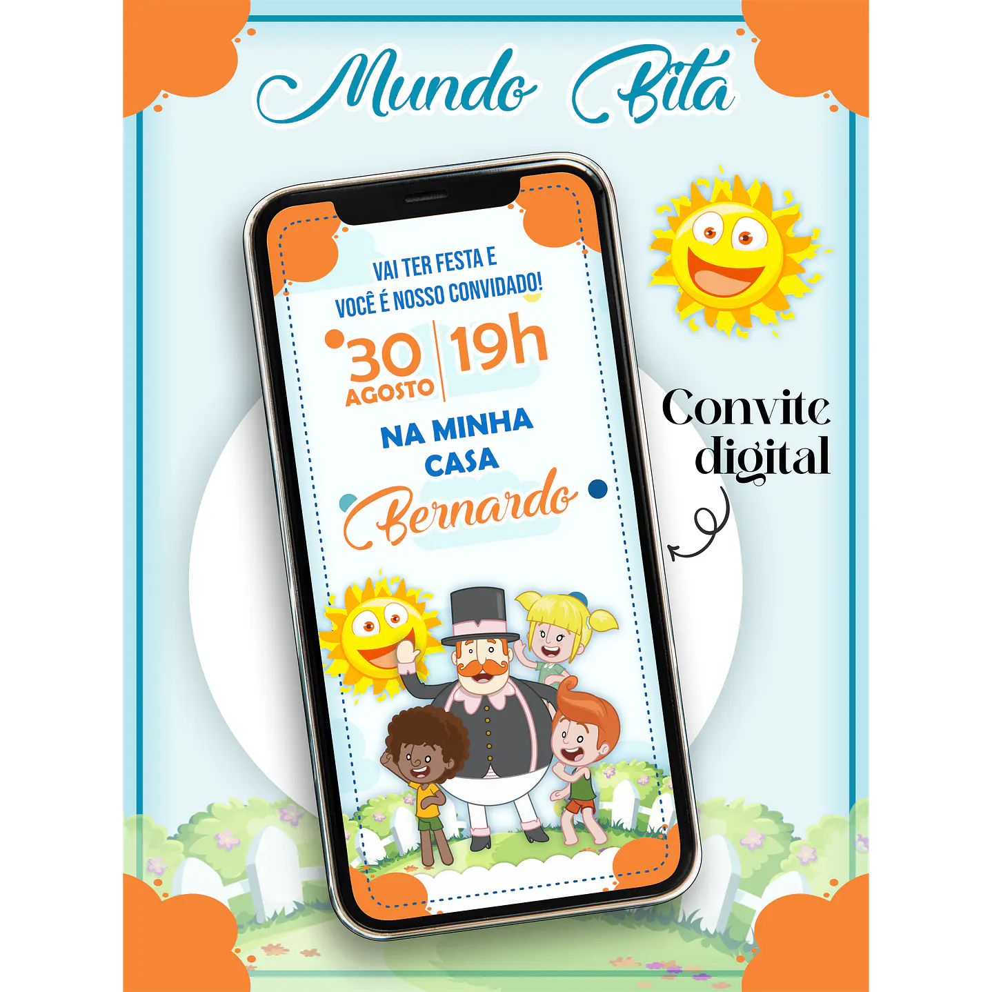10 Convite Digital - Editável Corel Draw ﻿ 6