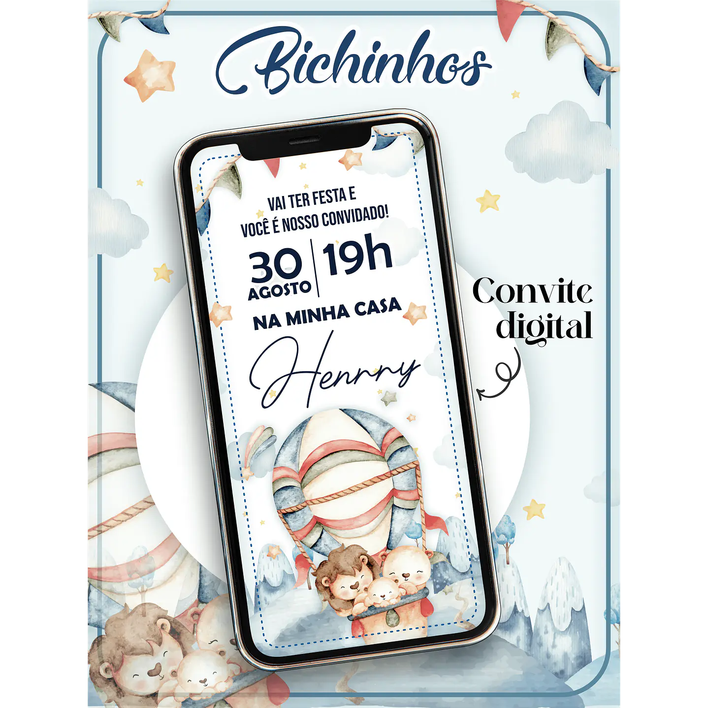 10 Convite Digital - Editável Corel Draw ﻿ 10