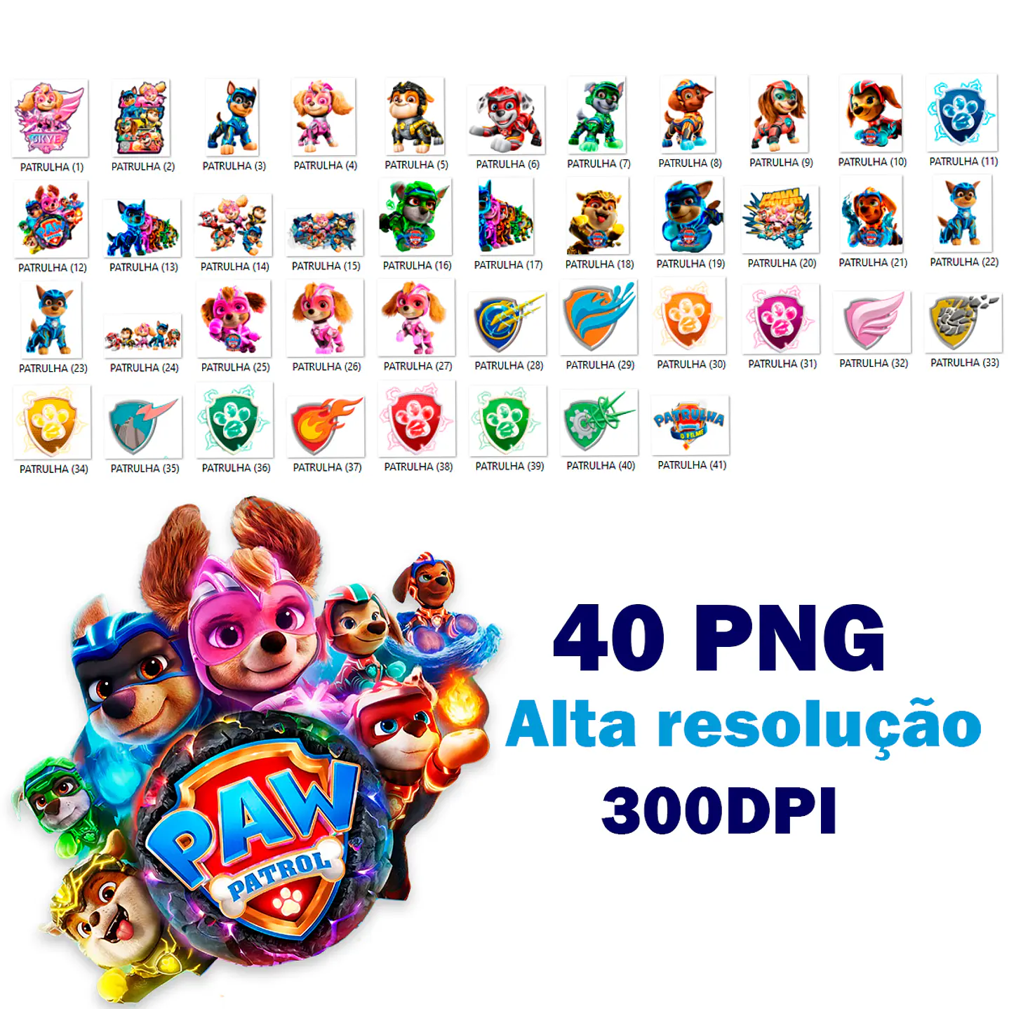 Kit Digital Patrulha Canina O filme Super Poderoso  3