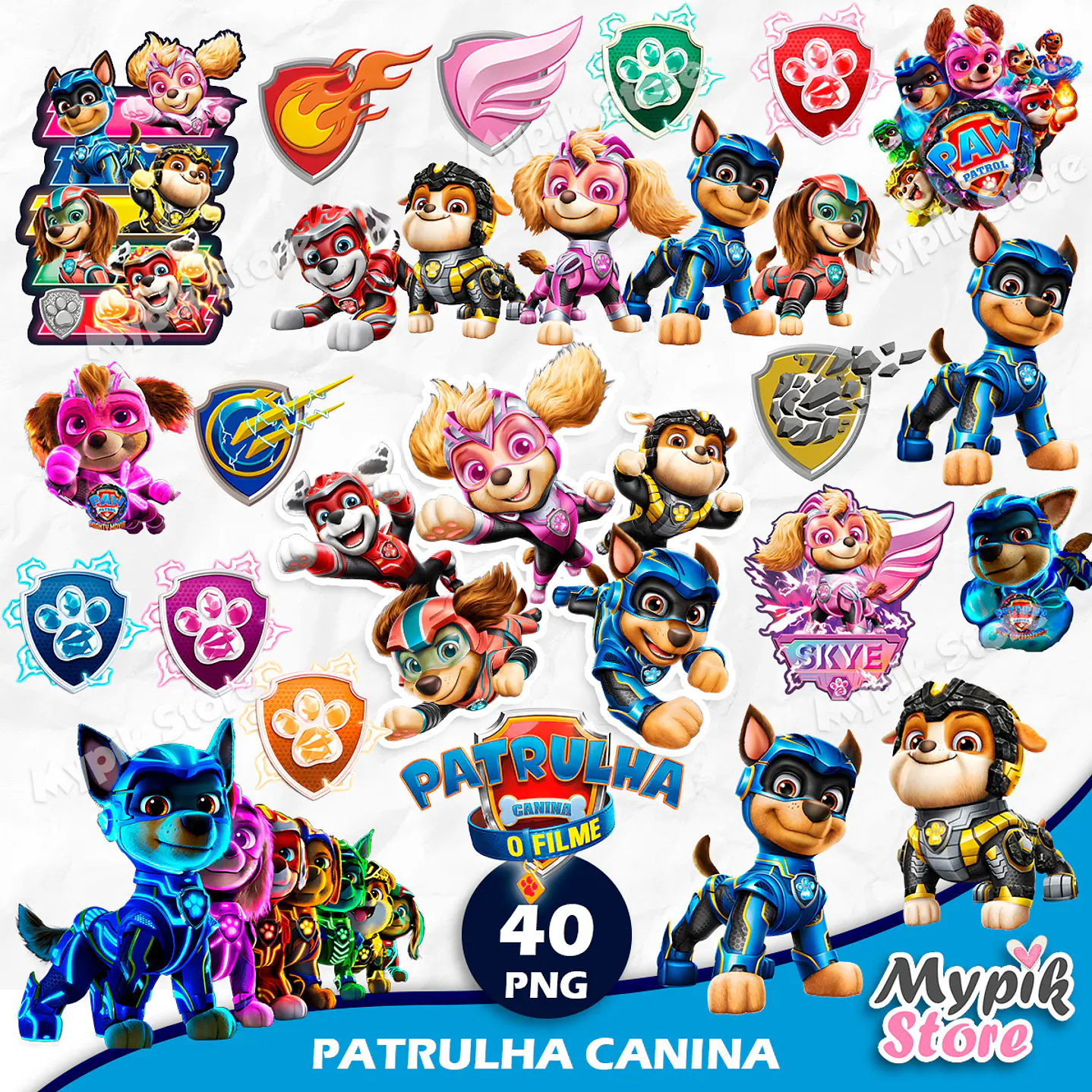 Kit Digital Patrulha Canina O filme Super Poderoso  1