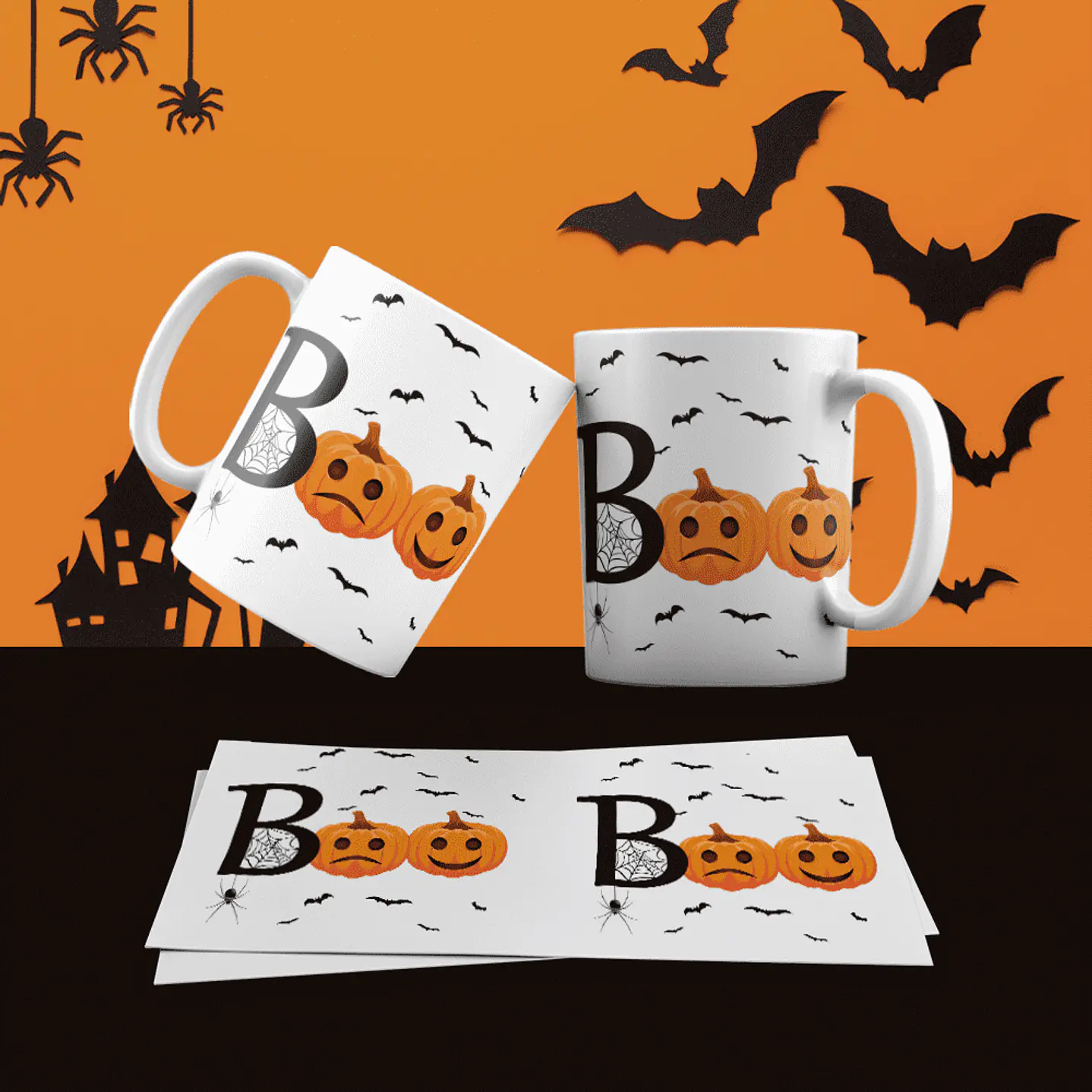 Pack 30 Artes Canecas Halloween  2